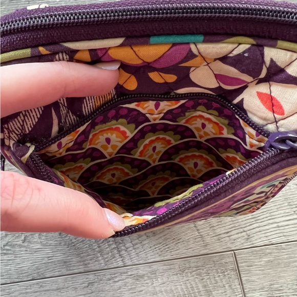 Vera Bradley Plum Crazy Mini Hipster Crossbody - Picture 7 of 14